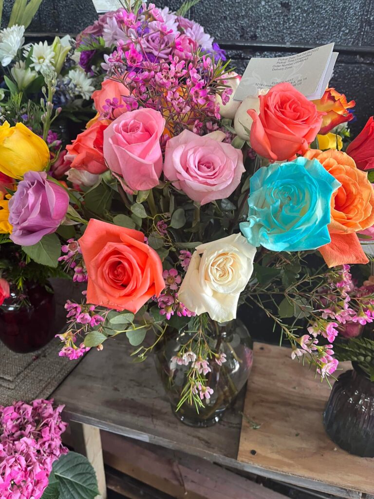 colorful spring arrangement