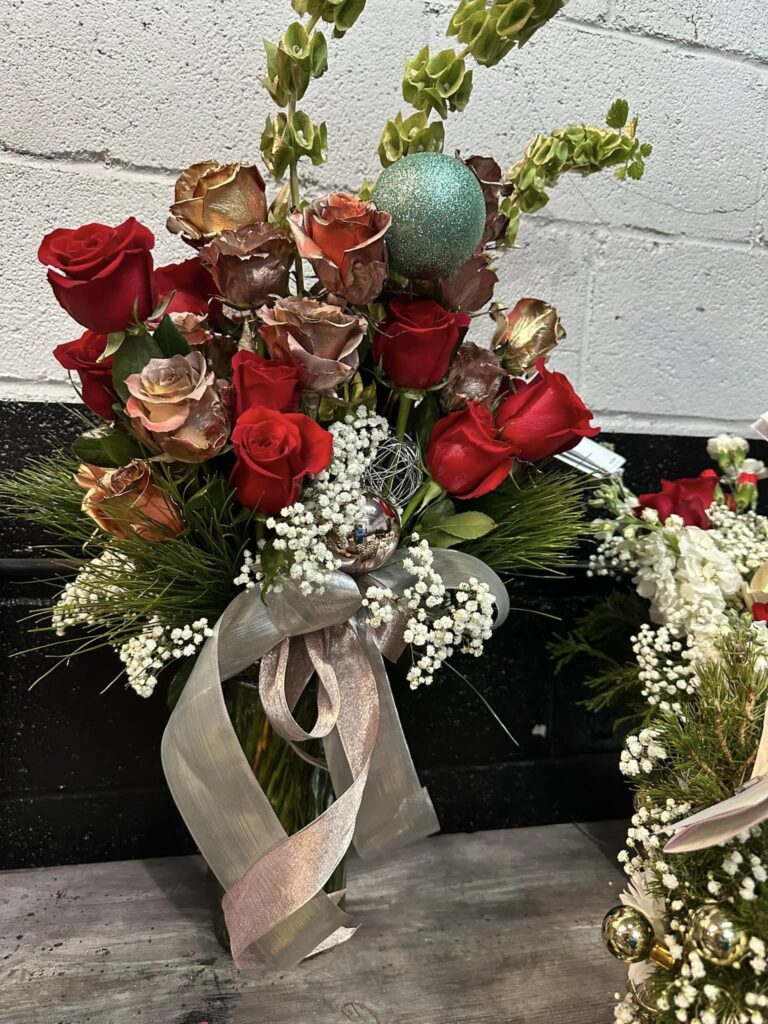 wedding table flowers